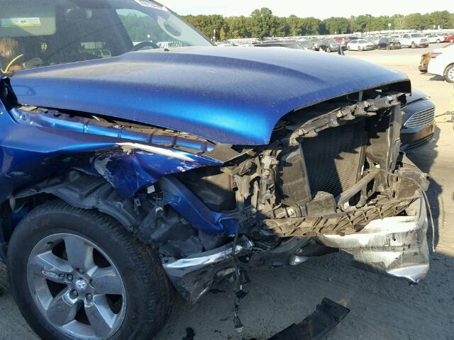 3C6RR7LT7GG271355 - 2016 RAM 1500 SLT BLUE photo 9