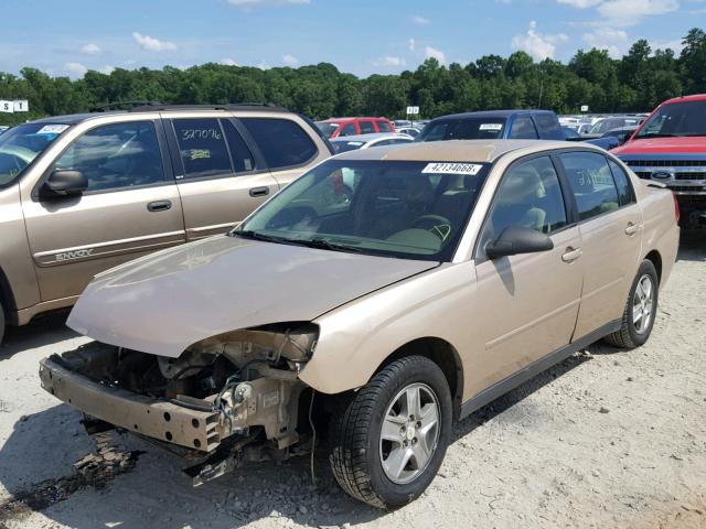 1G1ZT52895F314662 - 2005 CHEVROLET MALIBU LS 金色 照片 2