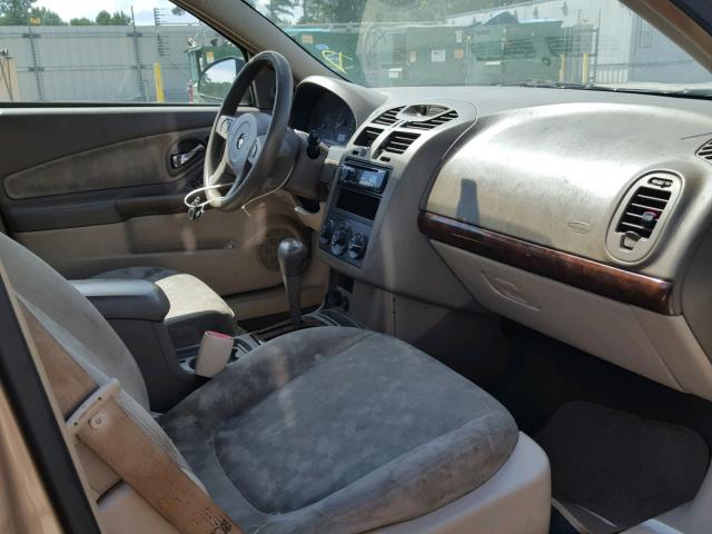 1G1ZT52895F314662 - 2005 CHEVROLET MALIBU LS 金色 照片 5