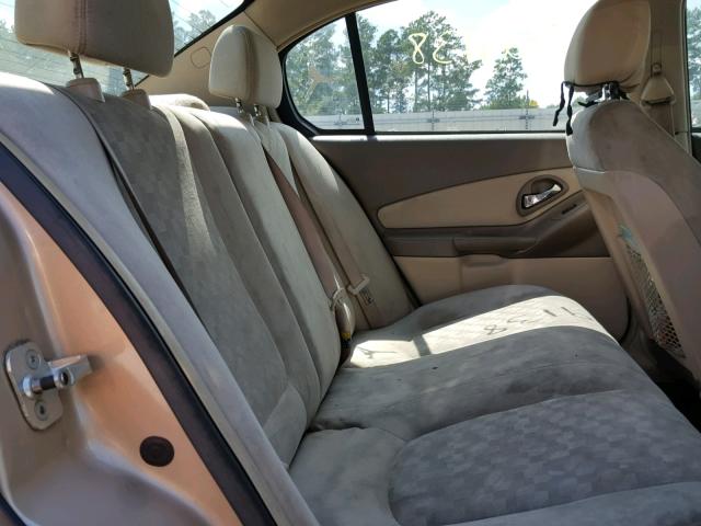 1G1ZT52895F314662 - 2005 CHEVROLET MALIBU LS 金色 照片 6
