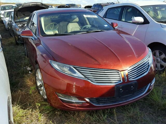 3LN6L2G92ER809066 - 2014 LINCOLN MKZ RED photo 1