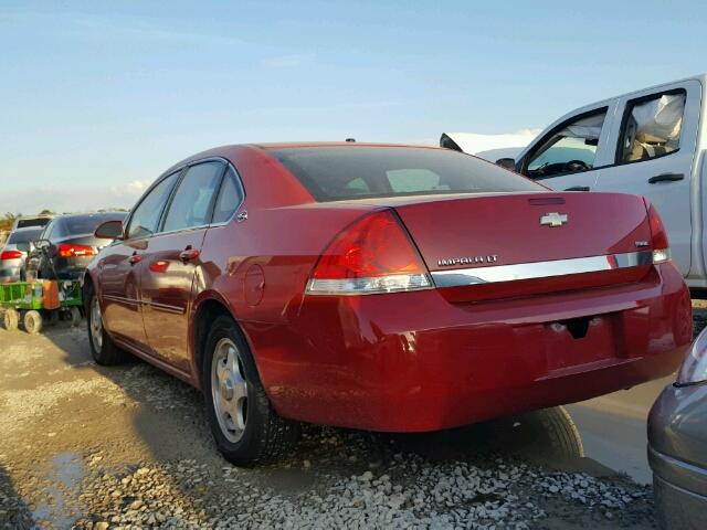 2G1WT55KX79212874 - 2007 CHEVROLET IMPALA RED photo 3