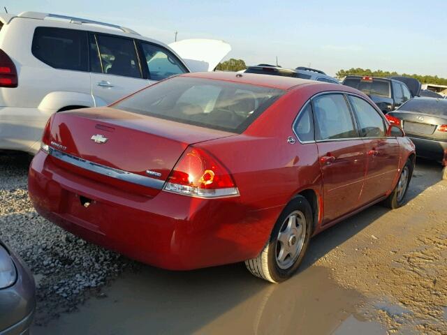 2G1WT55KX79212874 - 2007 CHEVROLET IMPALA RED photo 4