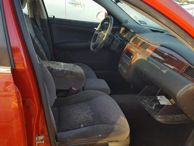 2G1WT55KX79212874 - 2007 CHEVROLET IMPALA 红色 照片 5