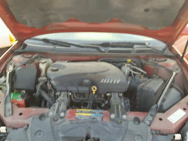 2G1WT55KX79212874 - 2007 CHEVROLET IMPALA 红色 照片 7