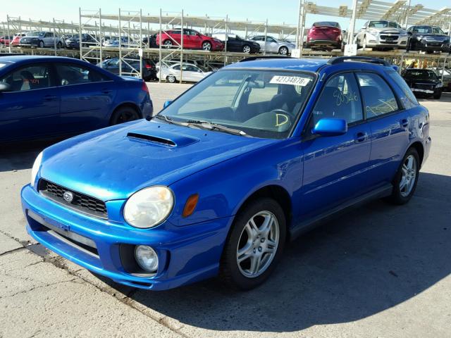 JF1GG29603G807519 - 2003 SUBARU IMPREZA WR BLUE photo 2