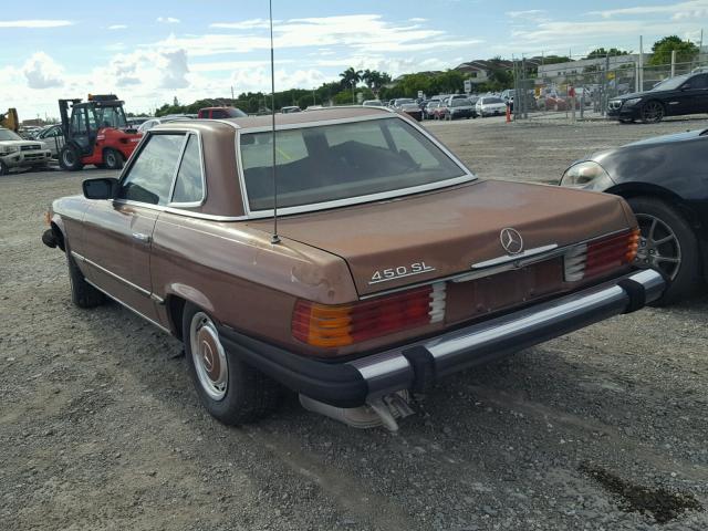 10704412031547 - 1976 MERCEDES-BENZ 450 SL BROWN photo 3