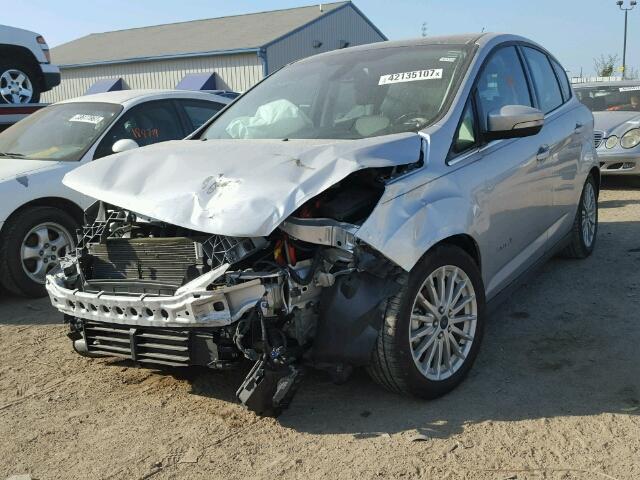 1FADP5BUXDL550004 - 2013 FORD C-MAX SEL SILVER photo 2