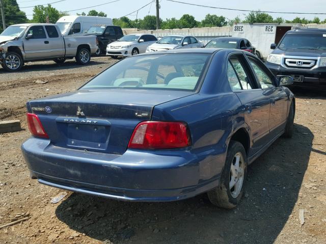 4A3AA46G02E070016 - 2002 MITSUBISHI GALANT ES BLUE photo 4