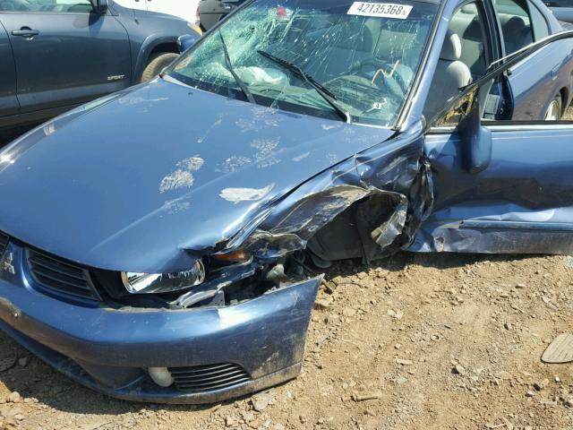 4A3AA46G02E070016 - 2002 MITSUBISHI GALANT ES BLUE photo 9