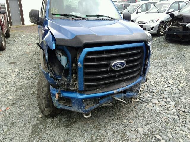 1FTFW1EF8GFA02310 - 2016 FORD F150 SUPER BLUE photo 9