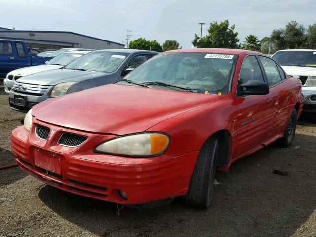 1G2NF52T0YM793530 - 2000 PONTIAC GRAND AM S 红色 照片 2