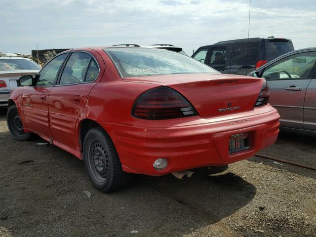 1G2NF52T0YM793530 - 2000 PONTIAC GRAND AM S 红色 照片 3