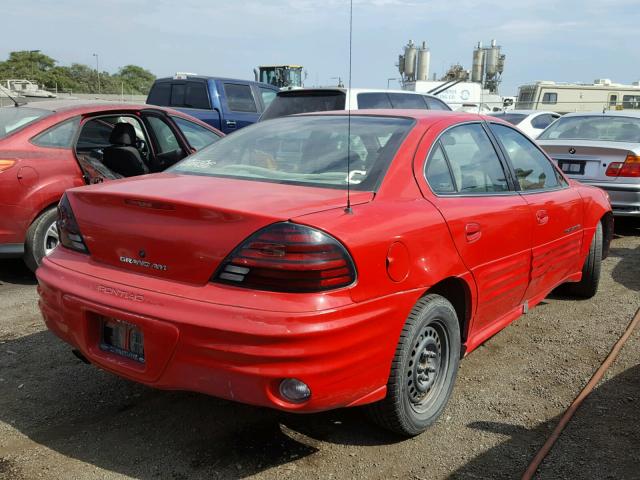 1G2NF52T0YM793530 - 2000 PONTIAC GRAND AM S 红色 照片 4