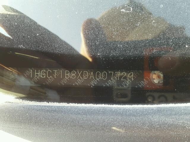 1HGCT1B8XDA007729 - 2013 HONDA ACCORD EXL BLACK photo 10