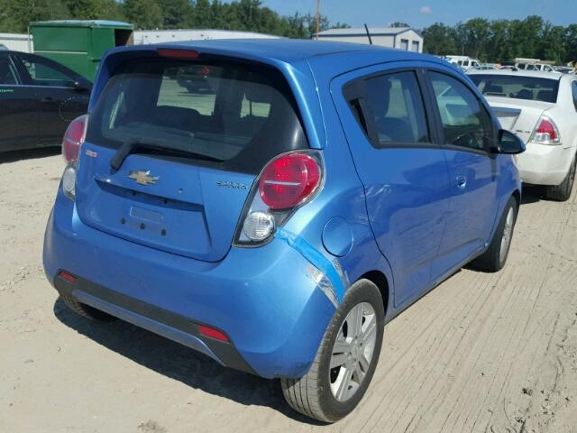 KL8CD6S97DC593465 - 2013 CHEVROLET SPARK 1LT BLUE photo 4