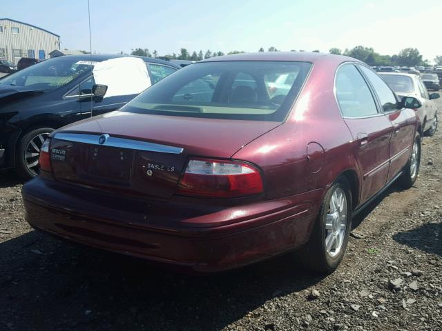 1MEFM55S54G607691 - 2004 MERCURY SABLE LS P MAROON photo 4