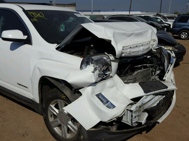 2GKALREK8F6393518 - 2015 GMC TERRAIN SL WHITE photo 9