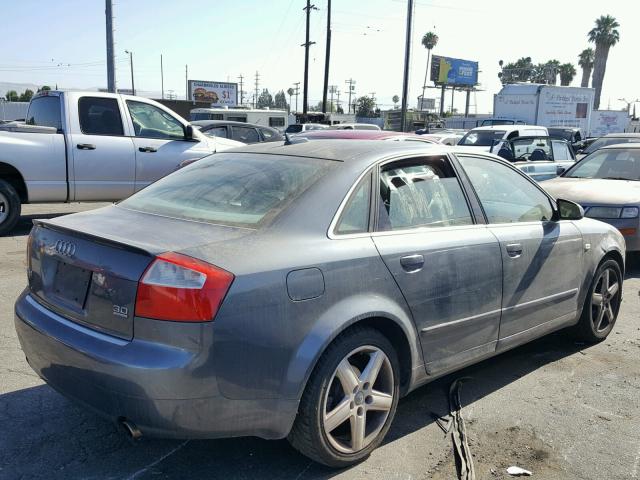 WAULT68E75A113353 - 2005 AUDI A4 3.0 QUA GRAY photo 4