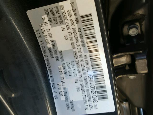 3MYDLBZV9GY115894 - 2016 TOYOTA SCION IA GRAY photo 10