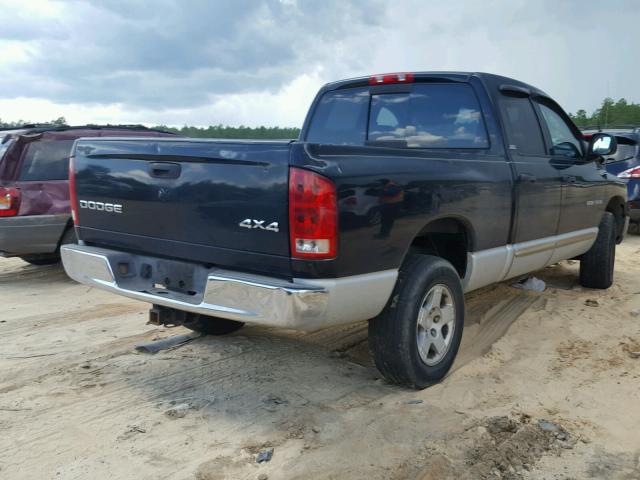 1D7HU18Z02S612065 - 2002 DODGE RAM 1500 GRAY photo 4