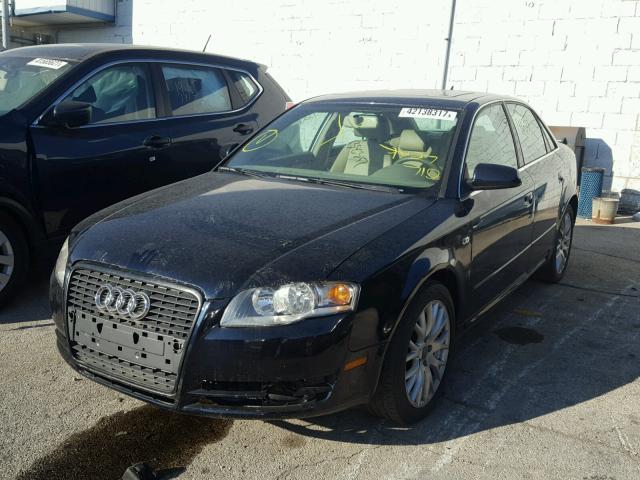 WAUDF78E08A139962 - 2008 AUDI A4 BLACK photo 2