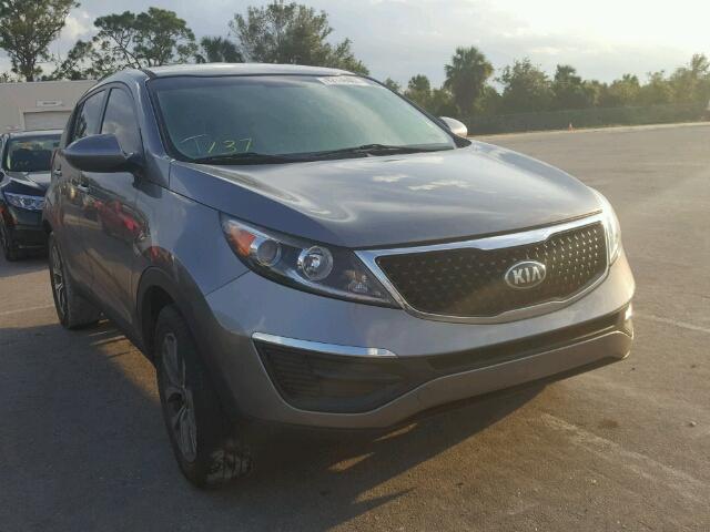 KNDPB3AC0F7741865 - 2015 KIA SPORTAGE SILVER photo 1