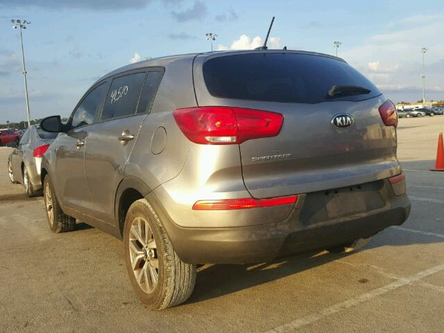 KNDPB3AC0F7741865 - 2015 KIA SPORTAGE SILVER photo 3