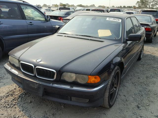 WBAGH8340YDP07024 - 2000 BMW 740 IL BLACK photo 2