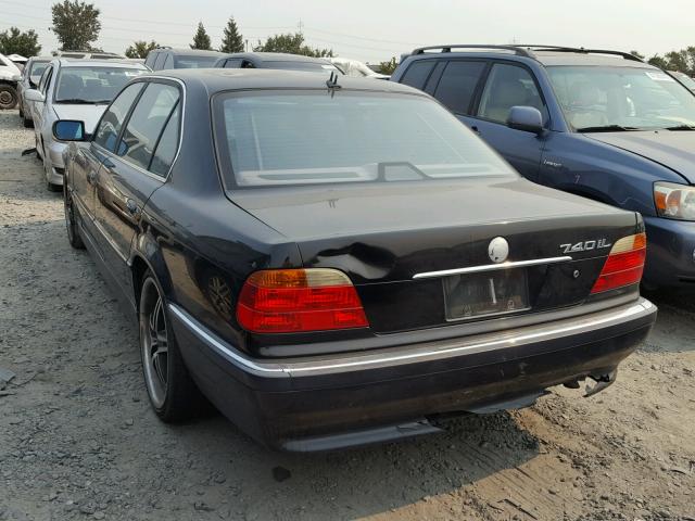 WBAGH8340YDP07024 - 2000 BMW 740 IL BLACK photo 3