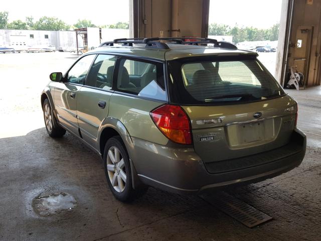 4S4BP61C867337348 - 2006 SUBARU LEGACY OUT GREEN photo 3