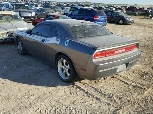 2C3CDYBT6CH149833 - 2012 DODGE CHALLENGER GRAY photo 3