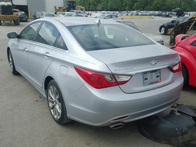 5NPEC4AB1BH269571 - 2011 HYUNDAI SONATA SE SILVER photo 3