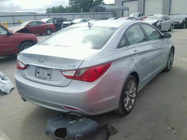 5NPEC4AB1BH269571 - 2011 HYUNDAI SONATA SE SILVER photo 4