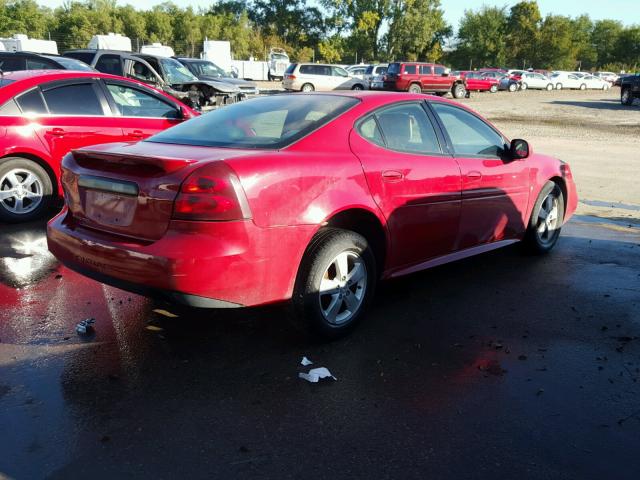 2G2WP552871210314 - 2007 PONTIAC GRAND PRIX RED photo 4