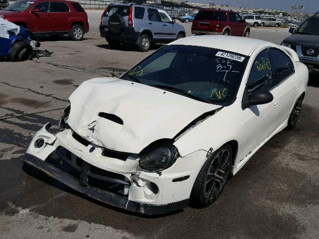 1B3ES66S14D616690 - 2004 DODGE NEON SRT-4 WHITE photo 2