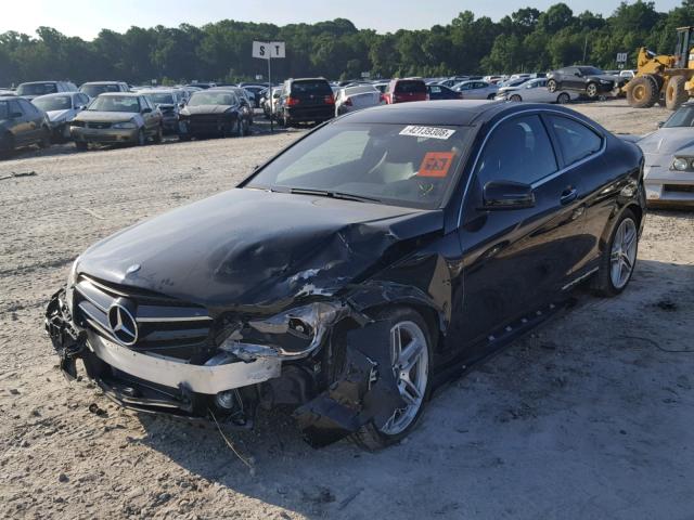 WDDGJ5HB7EG204233 - 2014 MERCEDES-BENZ C 350 BLACK photo 2