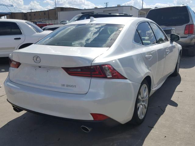 JTHBA1D26G5002029 - 2016 LEXUS IS 200T WHITE photo 4