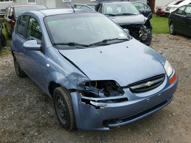 KL1TD66618B081694 - 2008 CHEVROLET AVEO BASE Niebieski zdjęcie 1