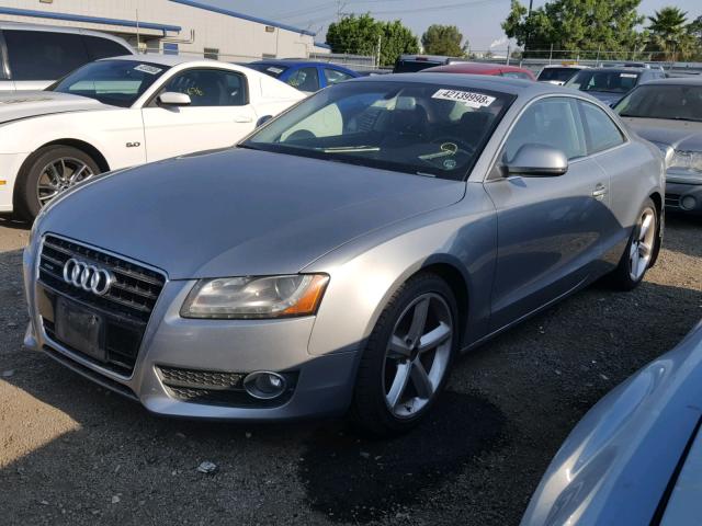 WAUDK78T19A003173 - 2009 AUDI A5 QUATTRO GRAY photo 2