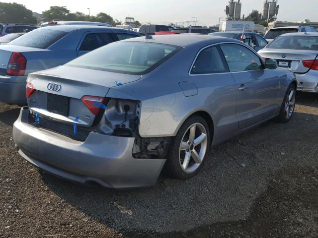 WAUDK78T19A003173 - 2009 AUDI A5 QUATTRO GRAY photo 4