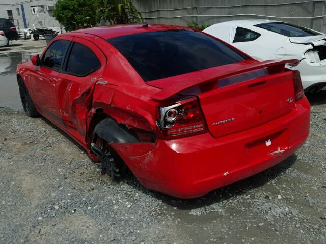 2B3LA53H18H124831 - 2008 DODGE CHARGER R/ RED photo 3