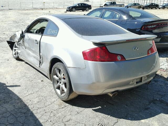 JNKCV54E53M200255 - 2003 INFINITI G35 SILVER photo 3