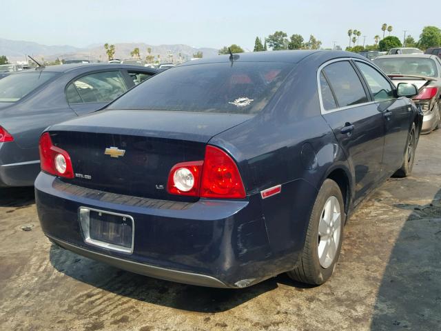 1G1ZG57B48F276528 - 2008 CHEVROLET MALIBU LS Mavi foto 4