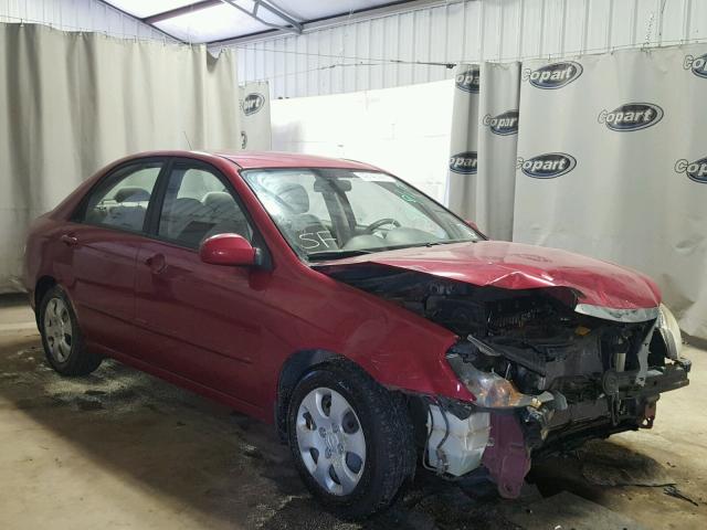 KNAFE221595655300 - 2009 KIA SPECTRA EX BURGUNDY photo 1