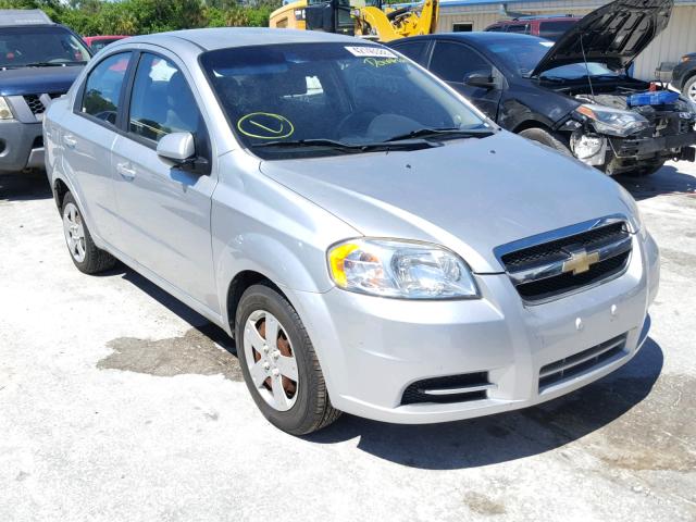 KL1TD5DE9BB144553 - 2011 CHEVROLET AVEO LS SILVER photo 1