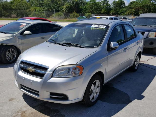 KL1TD5DE9BB144553 - 2011 CHEVROLET AVEO LS SILVER photo 2