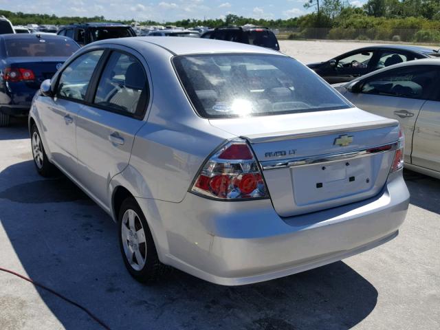 KL1TD5DE9BB144553 - 2011 CHEVROLET AVEO LS SILVER photo 3