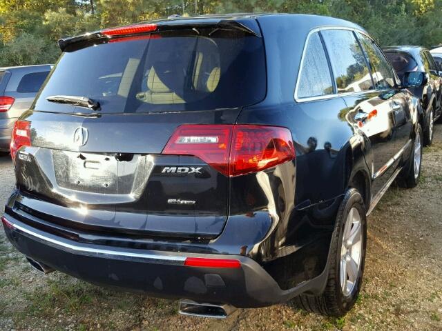 2HNYD2H22CH541036 - 2012 ACURA MDX BLACK photo 4