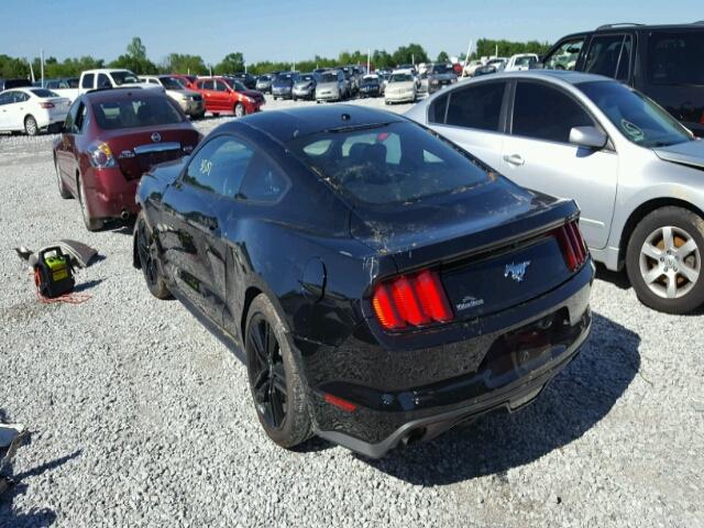 1FA6P8TH8G5294529 - 2016 FORD MUSTANG BLACK photo 3